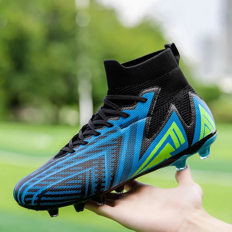 Custom High-Top Soccer Cleats with Logo for Pro Matches