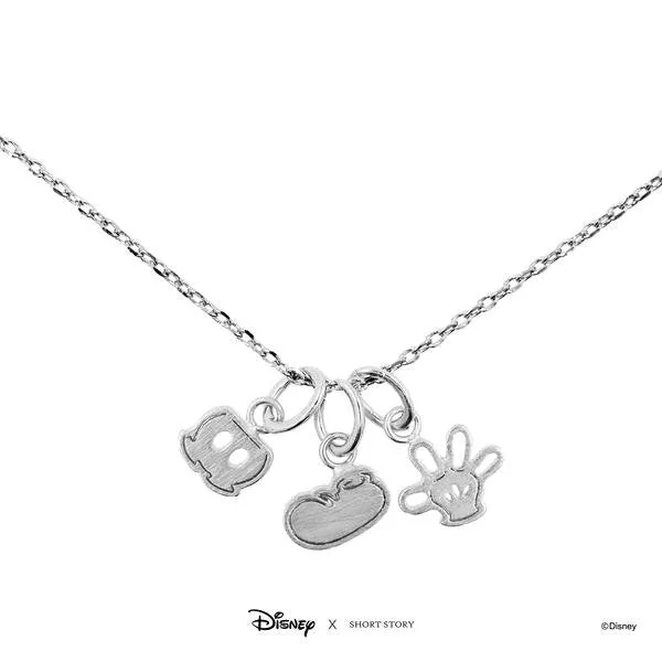 DISNEY X SHORT STORY NECKLACE MICKEY SHORTS GLOVE SHOE SILVER