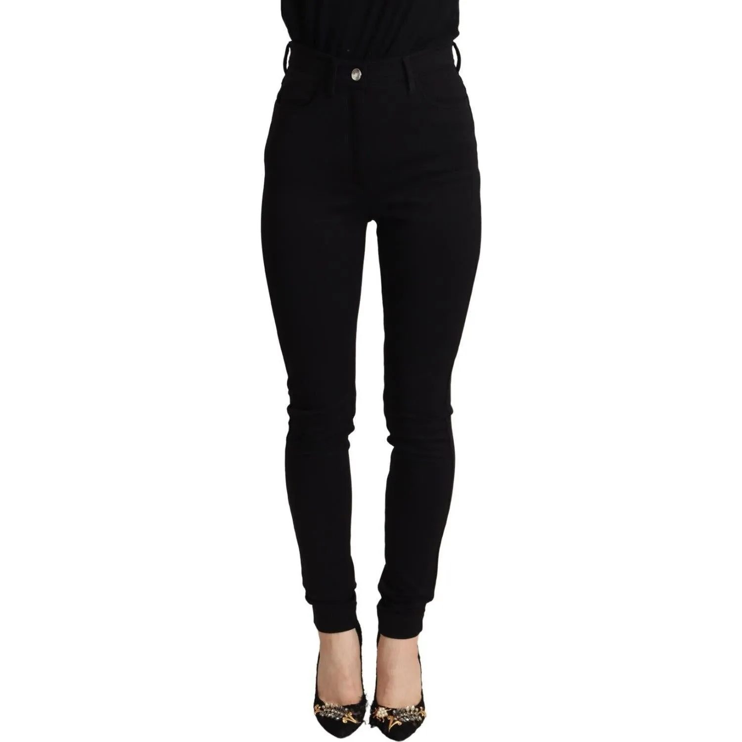 Dolce & Gabbana Elegant High-Waisted Slim Fit Pants