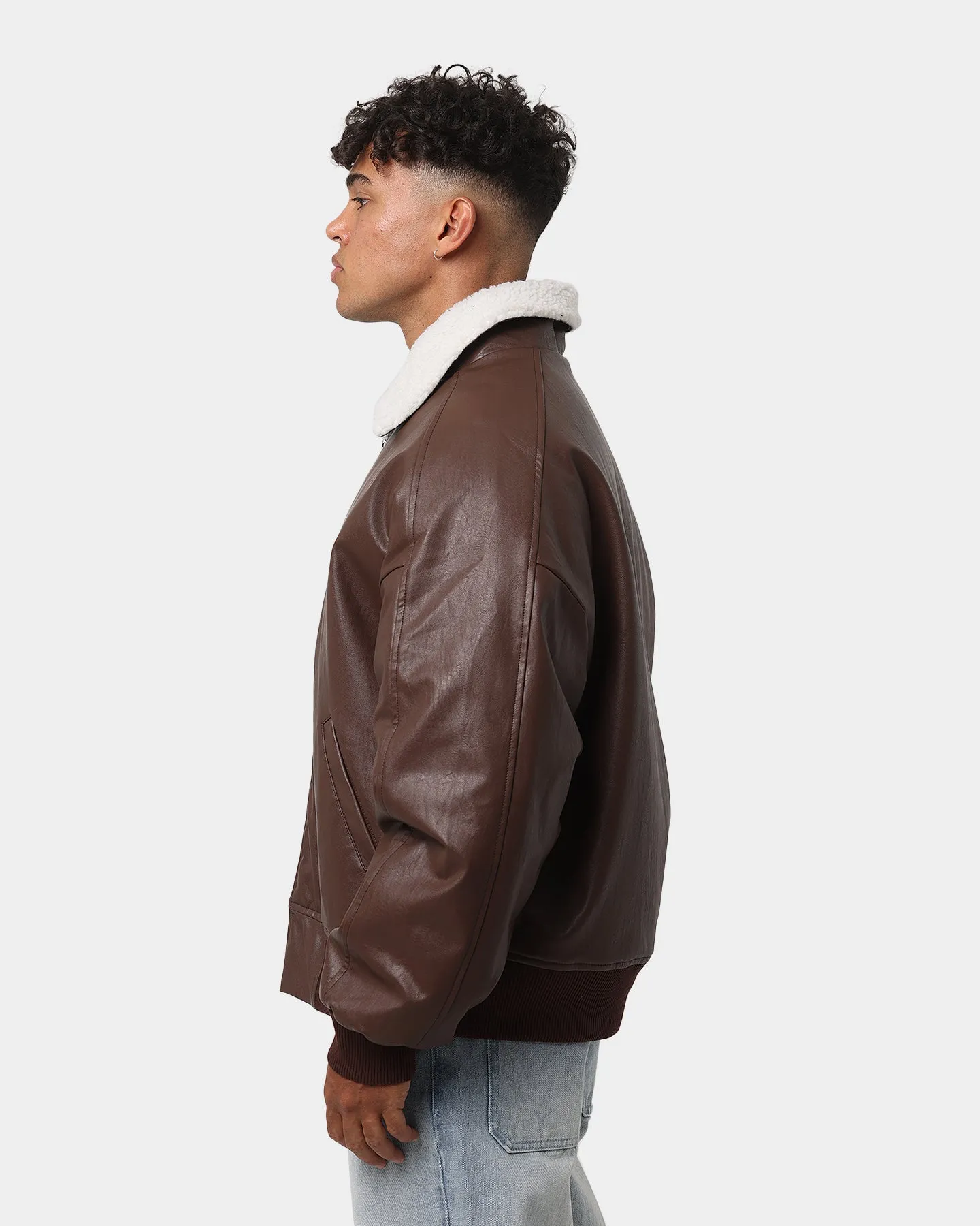 EN ES Apex Sherpa Jacket Brown