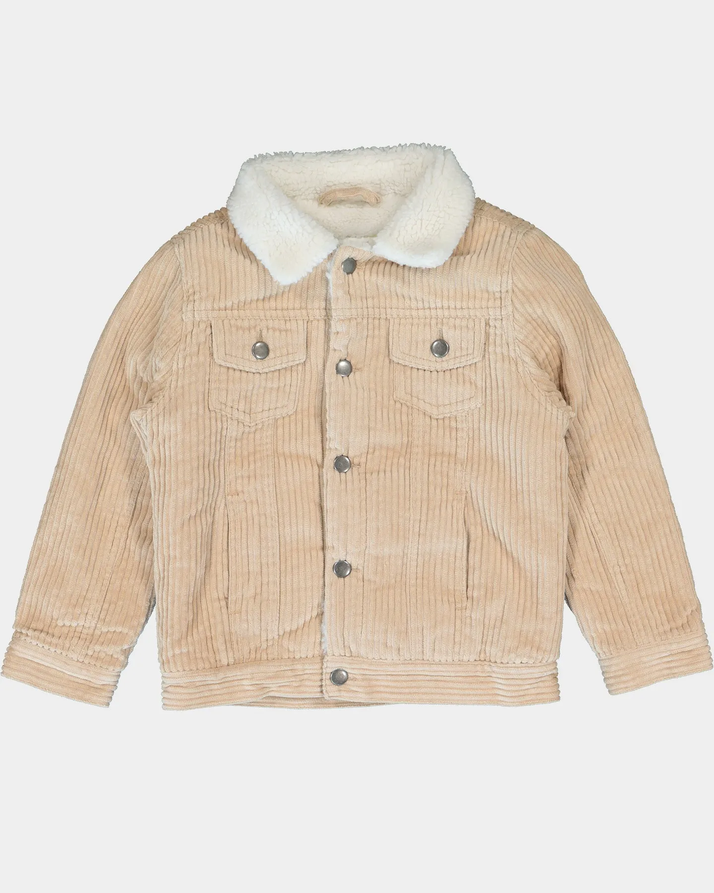 EN ES KIDS Kids' Realist Cord Sherpa Jacket Beige