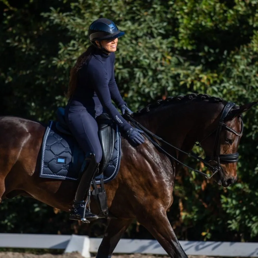 Equestrian Stockholm Polo Neck Jumper Midnight Blue