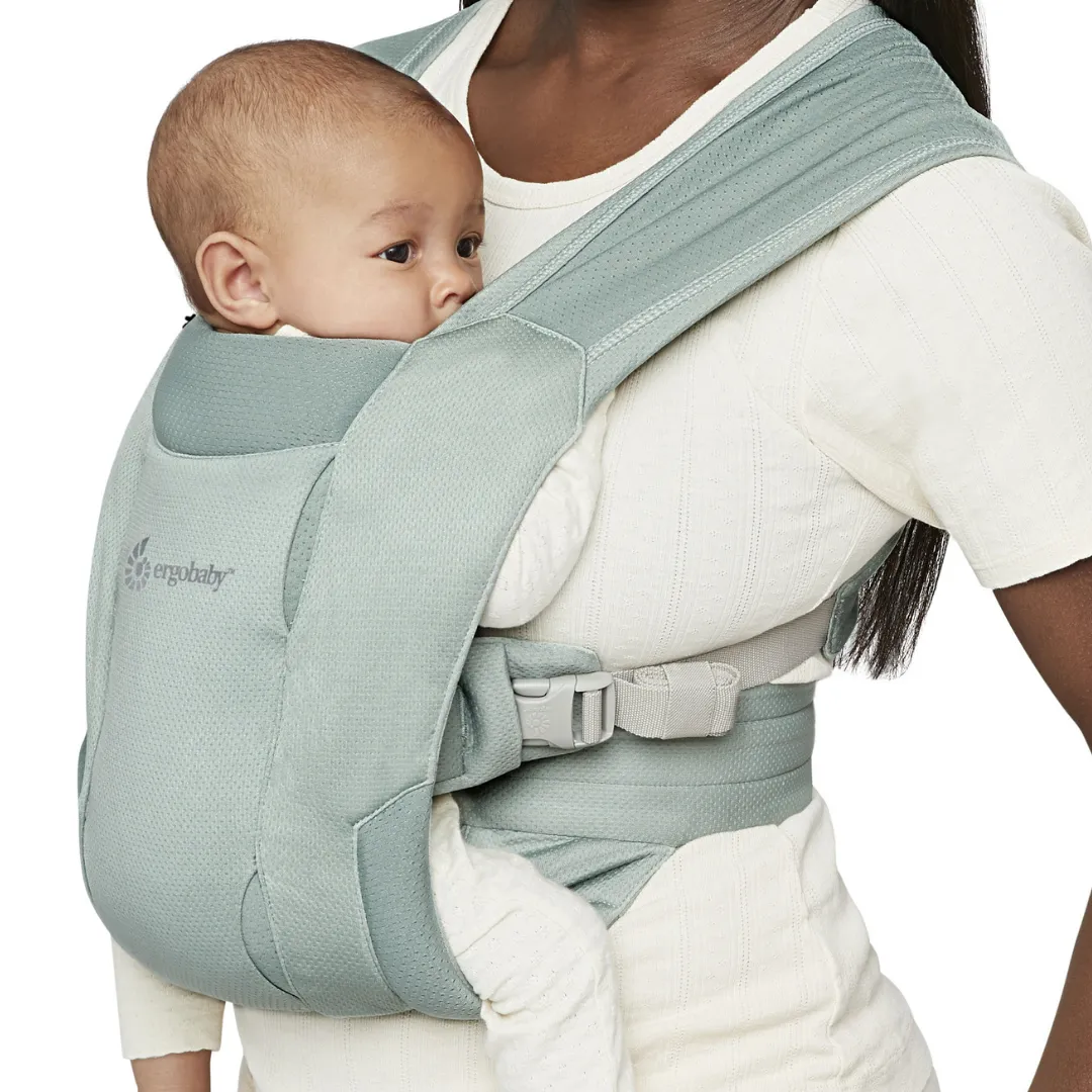 Ergobaby Embrace Soft Air Mesh Newborn Baby Carrier - Sage