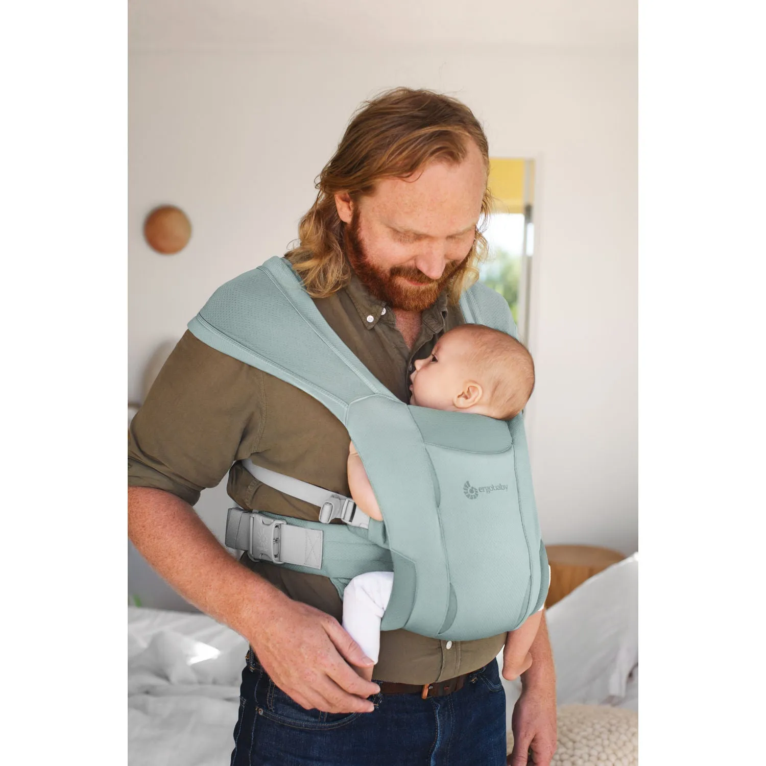 Ergobaby Embrace Soft Air Mesh Newborn Baby Carrier - Sage