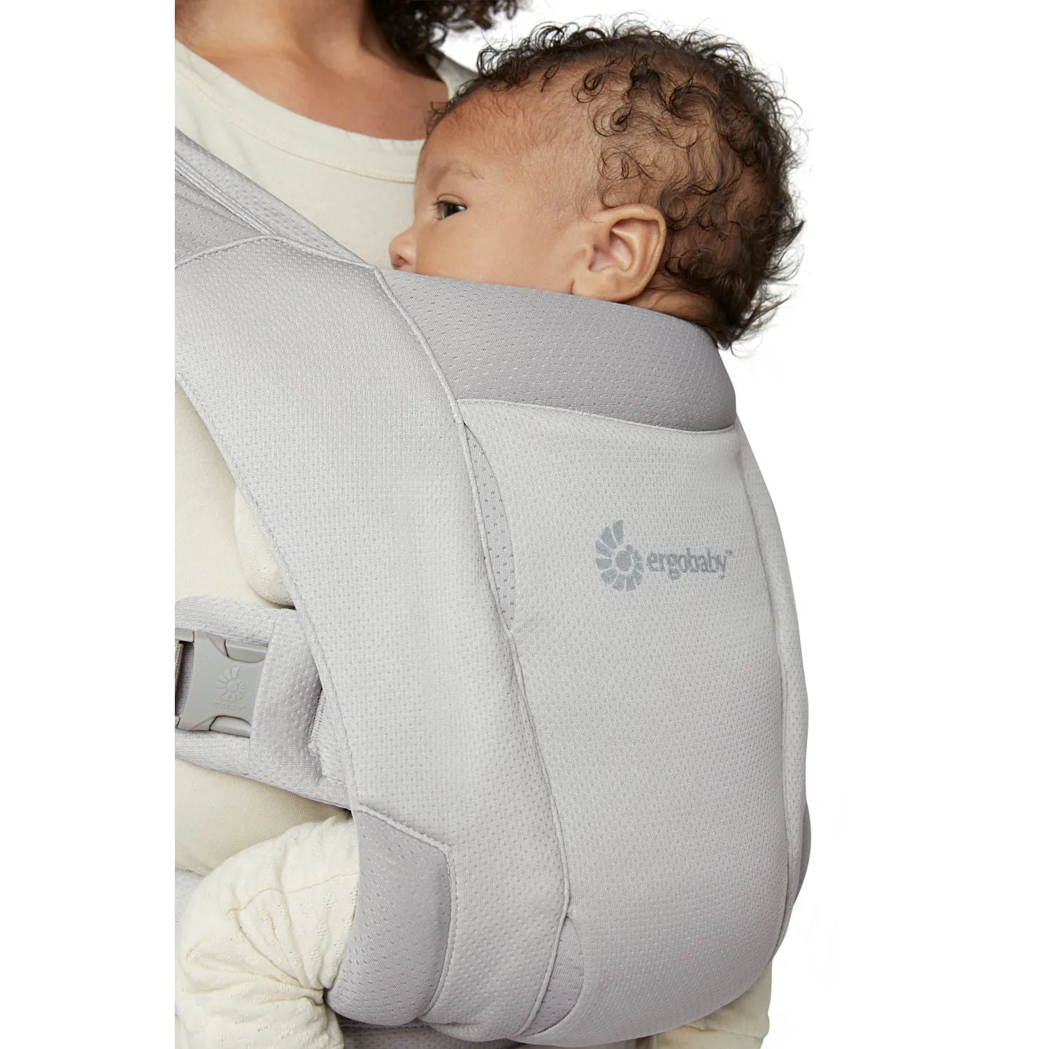 Ergobaby Embrace Soft Air Mesh Newborn Baby Carrier - Soft Grey