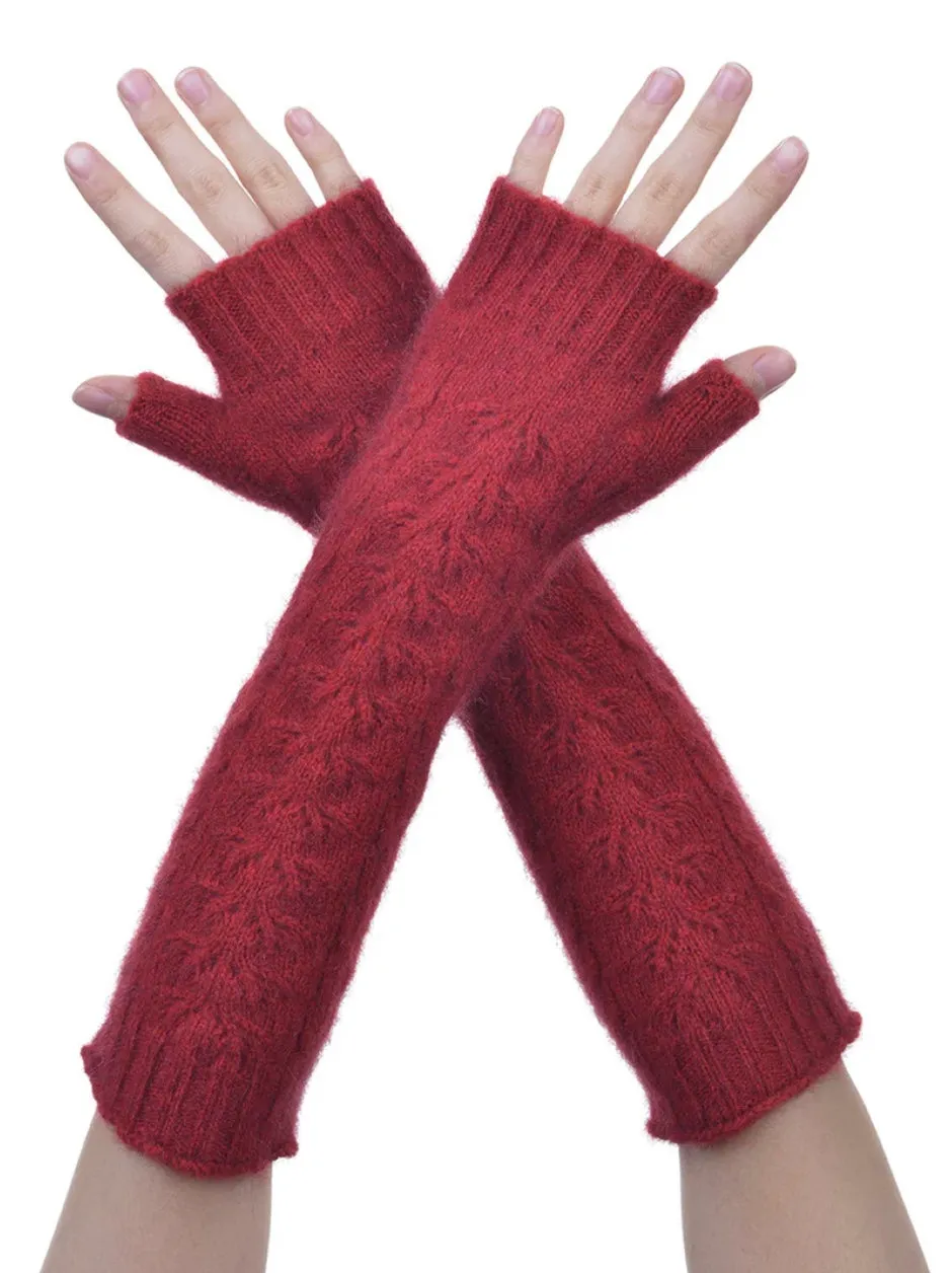 Fingerless Cable Gloves