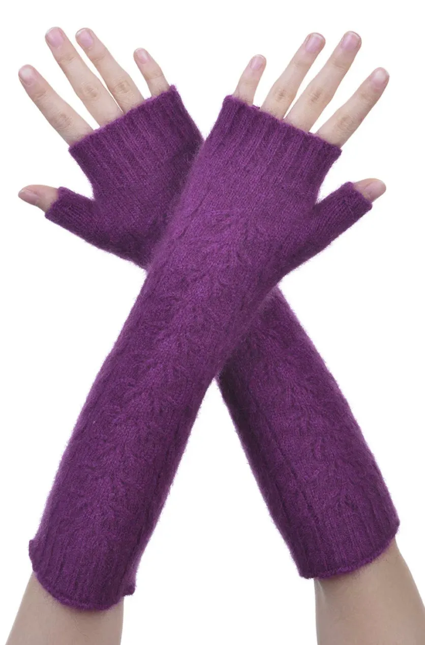 Fingerless Cable Gloves