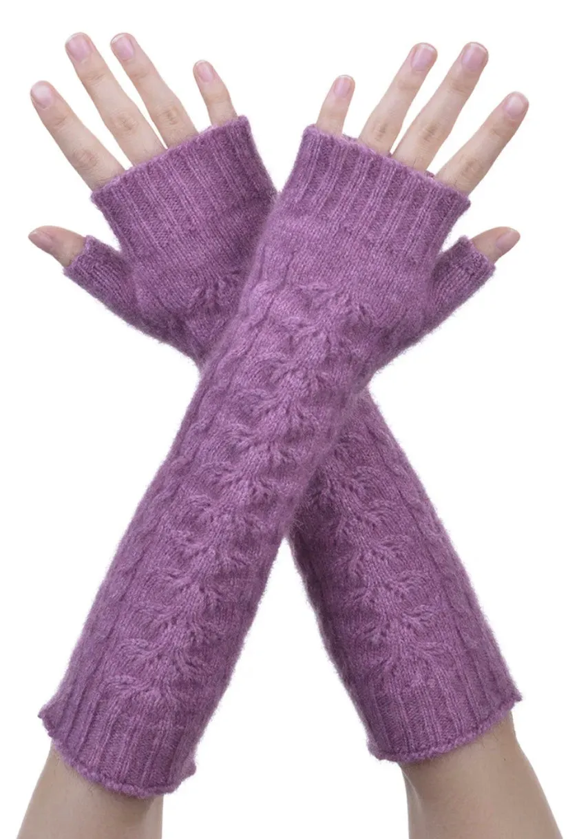 Fingerless Cable Gloves