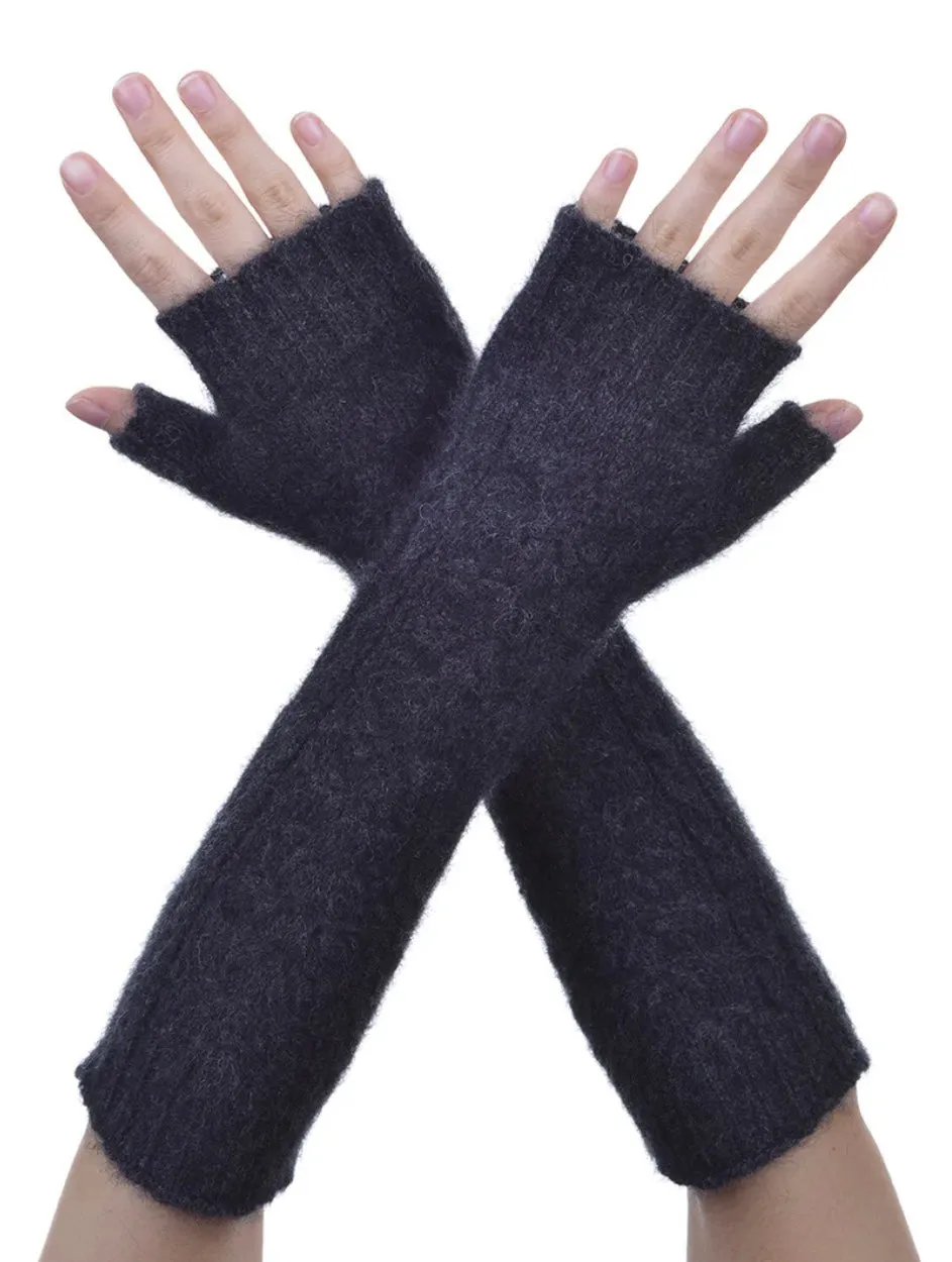 Fingerless Cable Gloves