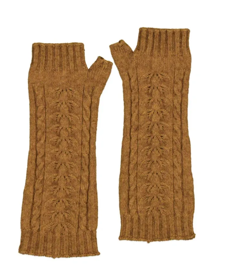 Fingerless Cable Gloves