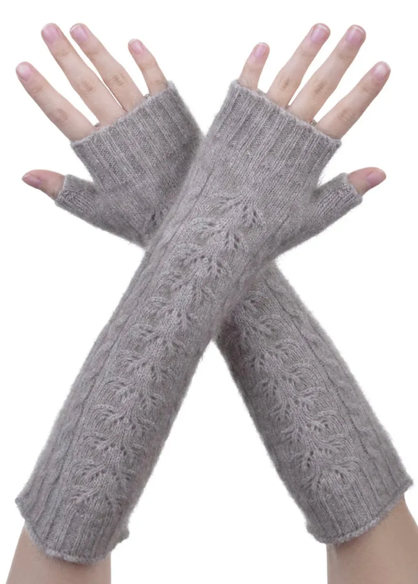 Fingerless Cable Gloves