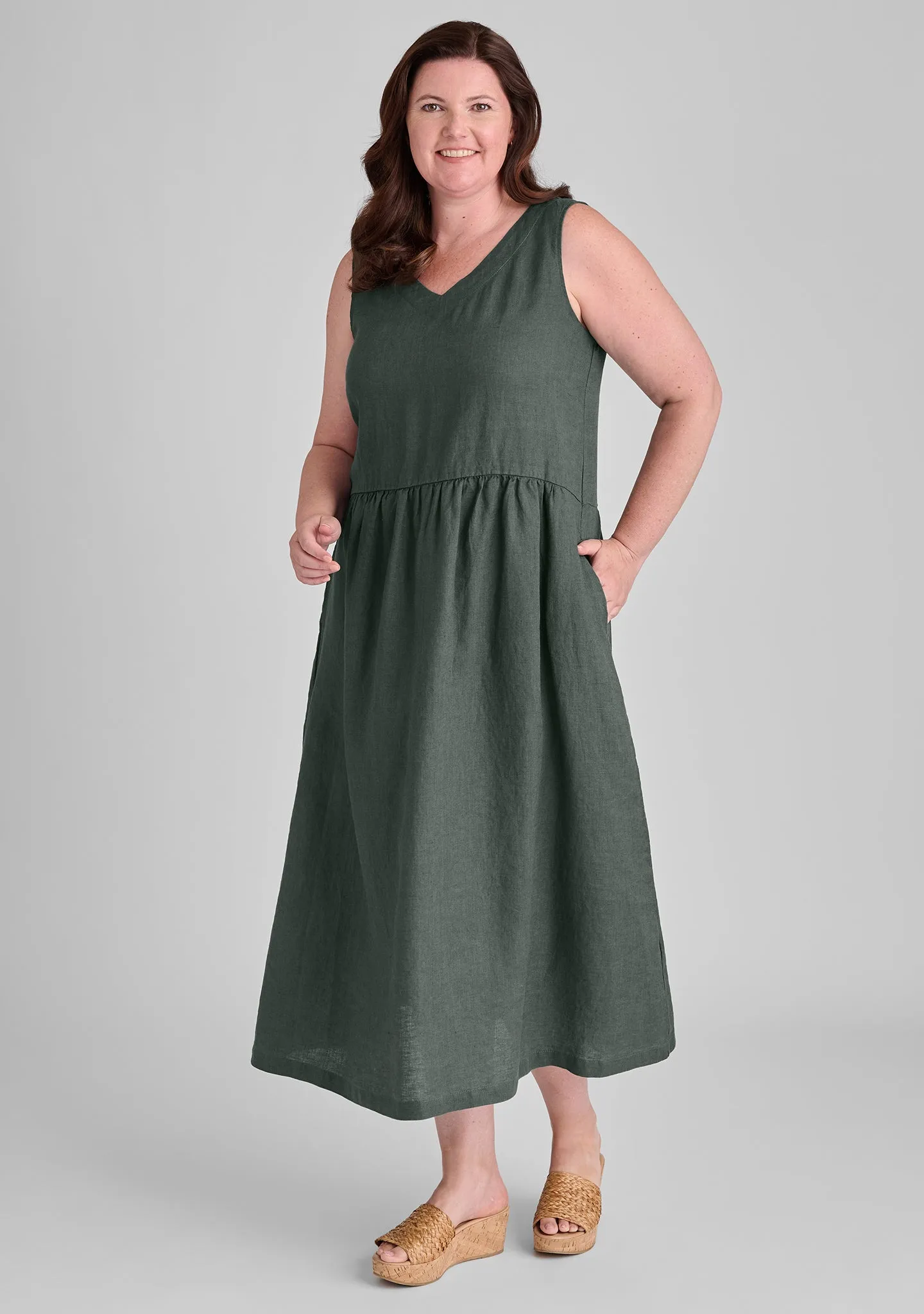 Flax-Full Dress - Linen Maxi Dress