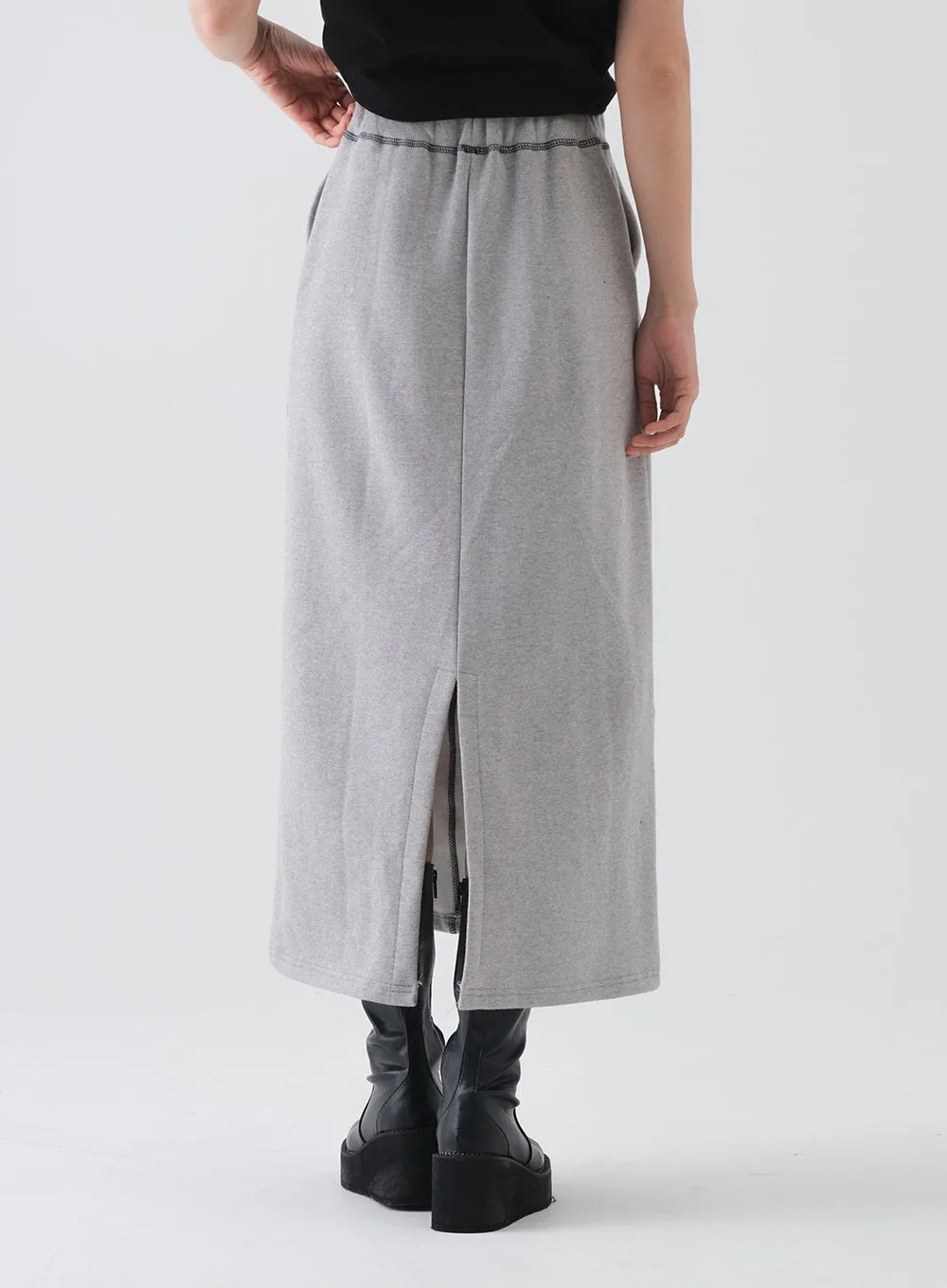 Fleece Lined Maxi Skirt with Stich