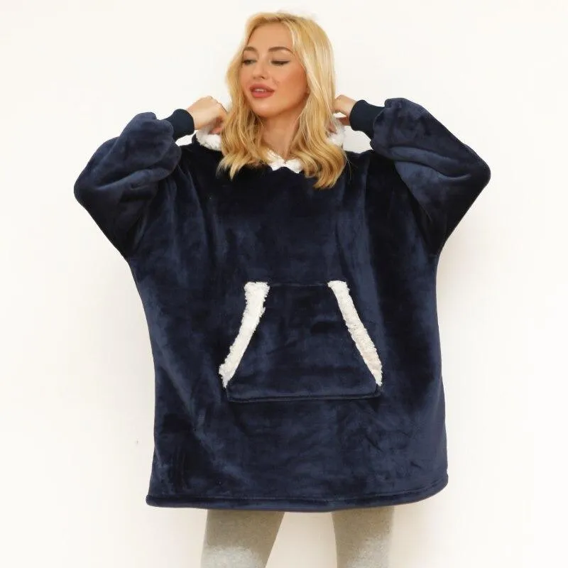 'Fluffie' Giant Hoodie with Sherpa Lining