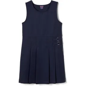 French Toast Girls School Uniform Pleated 2-Tab Jumper - Navy - SY9254