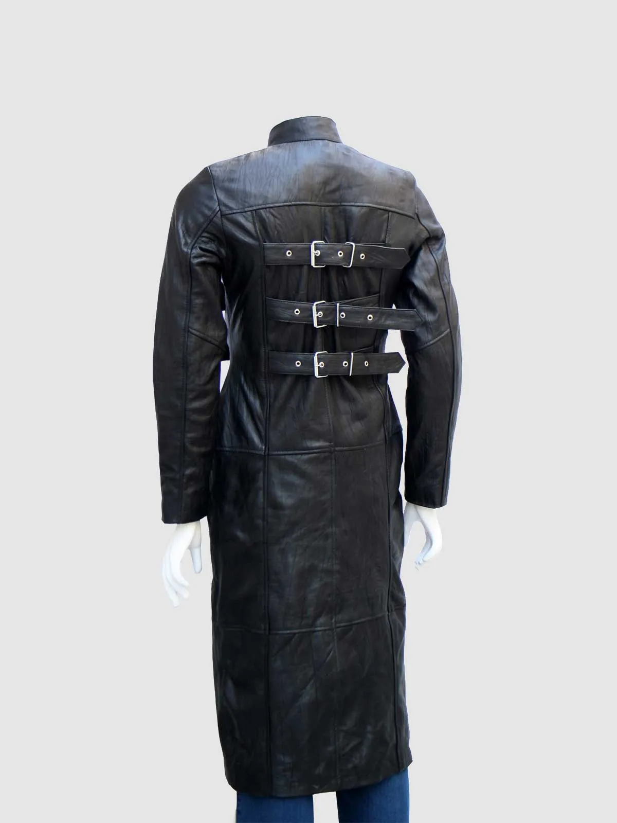 Gothic Leather Trench Coat