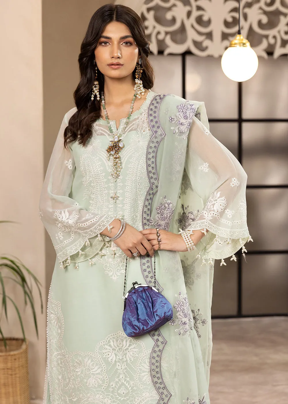 Green Formal Suit - Alizeh - Dhaagay Formals '23 - V02D08 - Maheer