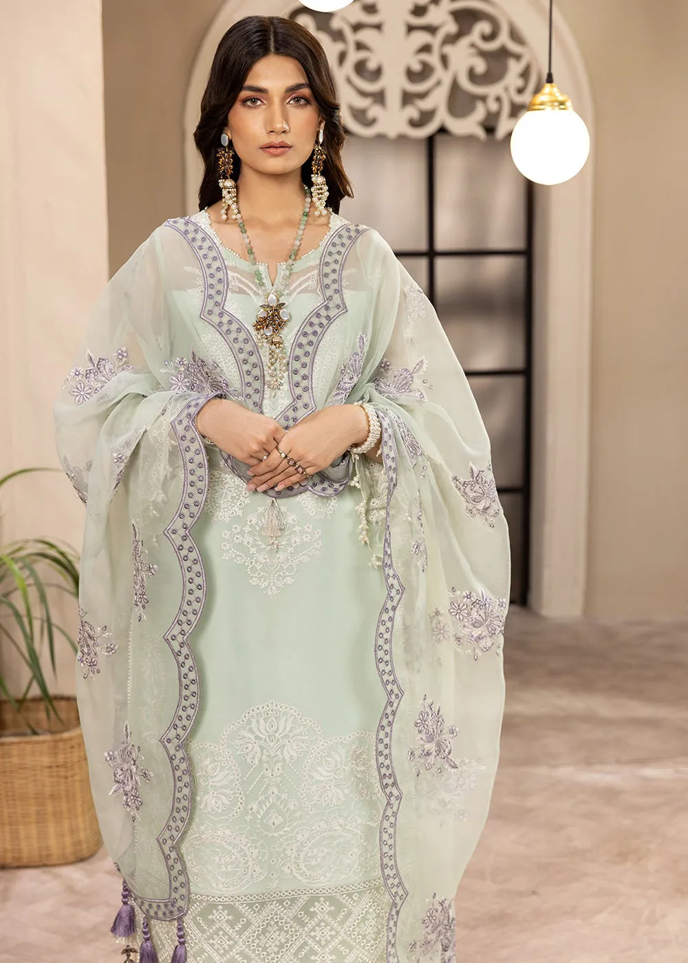 Green Formal Suit - Alizeh - Dhaagay Formals '23 - V02D08 - Maheer