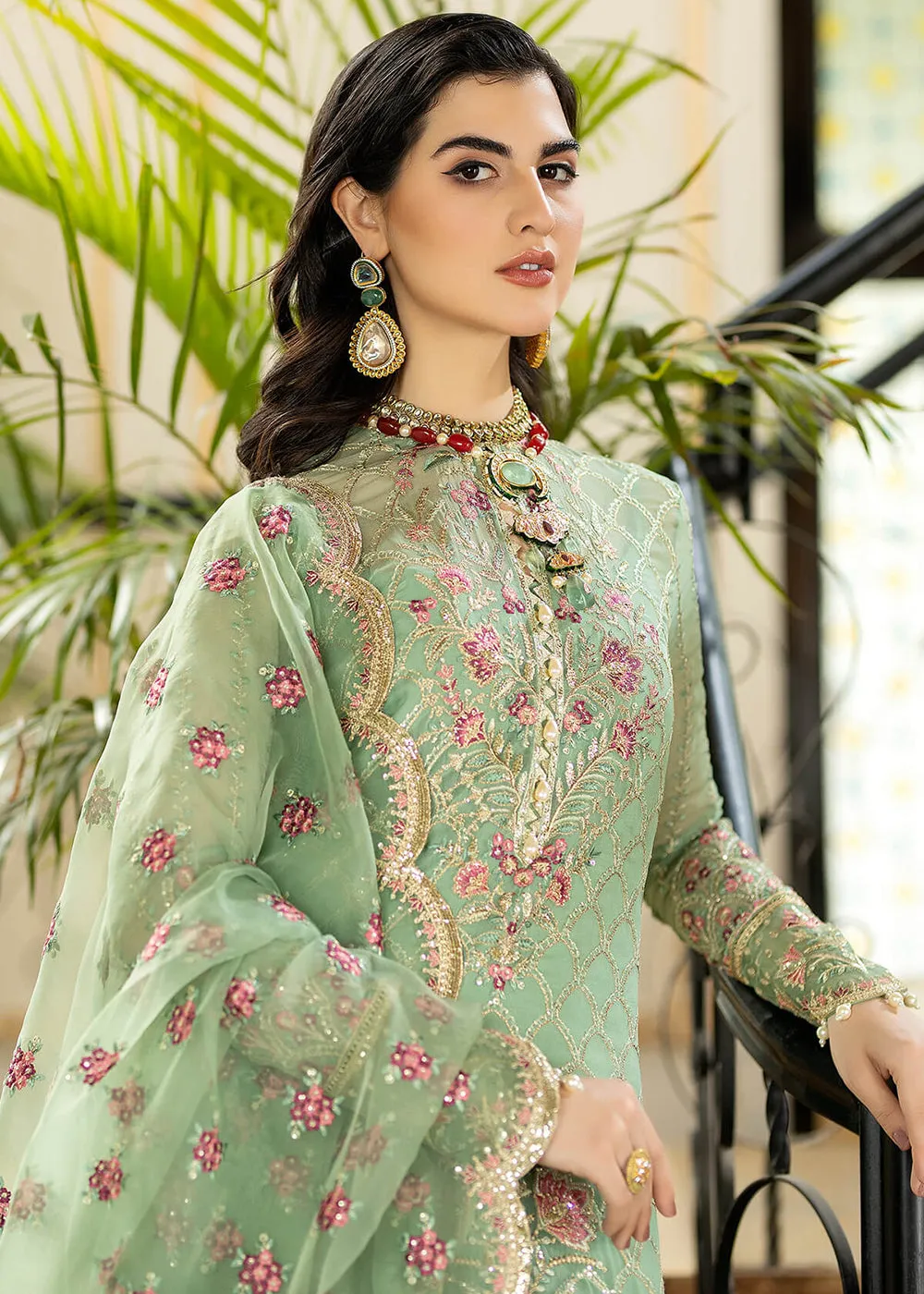 Green Wedding Formal Suit | Imrozia Premium | Jhalak '23 | I-183 - JUSTAJOO