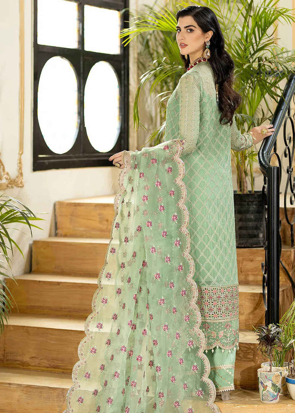 Green Wedding Formal Suit | Imrozia Premium | Jhalak '23 | I-183 - JUSTAJOO