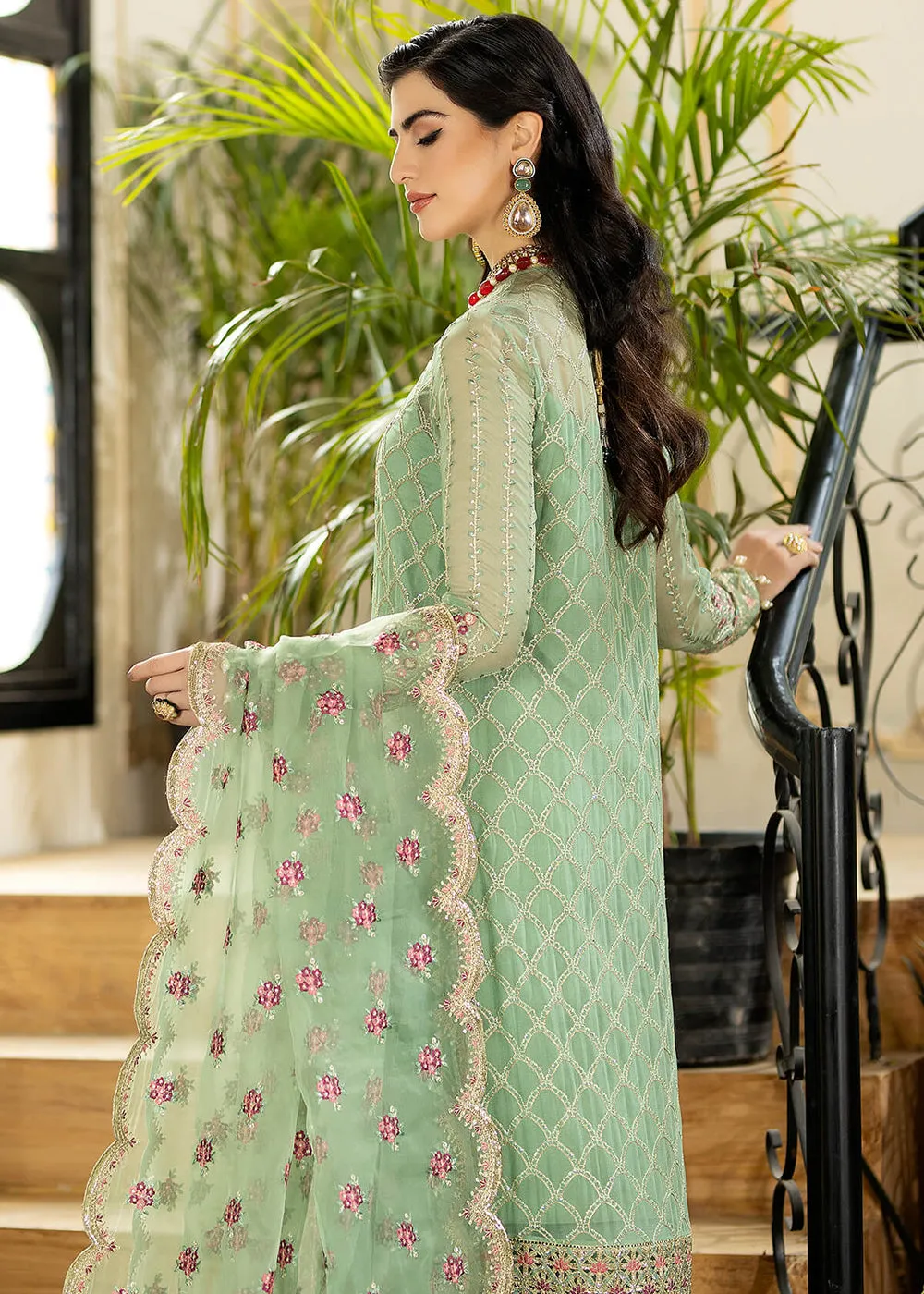 Green Wedding Formal Suit | Imrozia Premium | Jhalak '23 | I-183 - JUSTAJOO