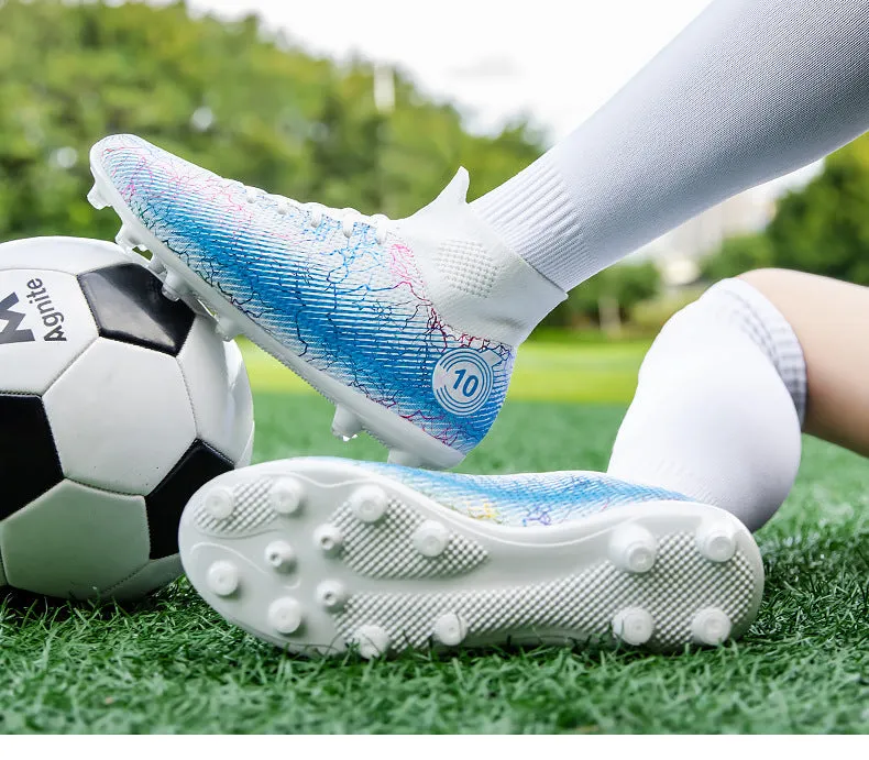 High-Top Soccer Cleats for Pro Training, Large Sizes