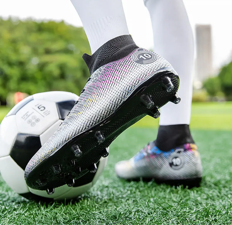 High-Top Soccer Cleats for Pro Training, Large Sizes