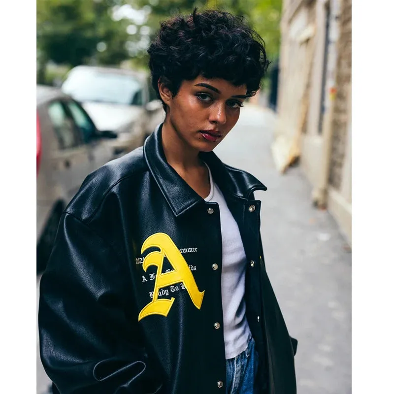 Hip-Hop Embroidery Varsity Jacket