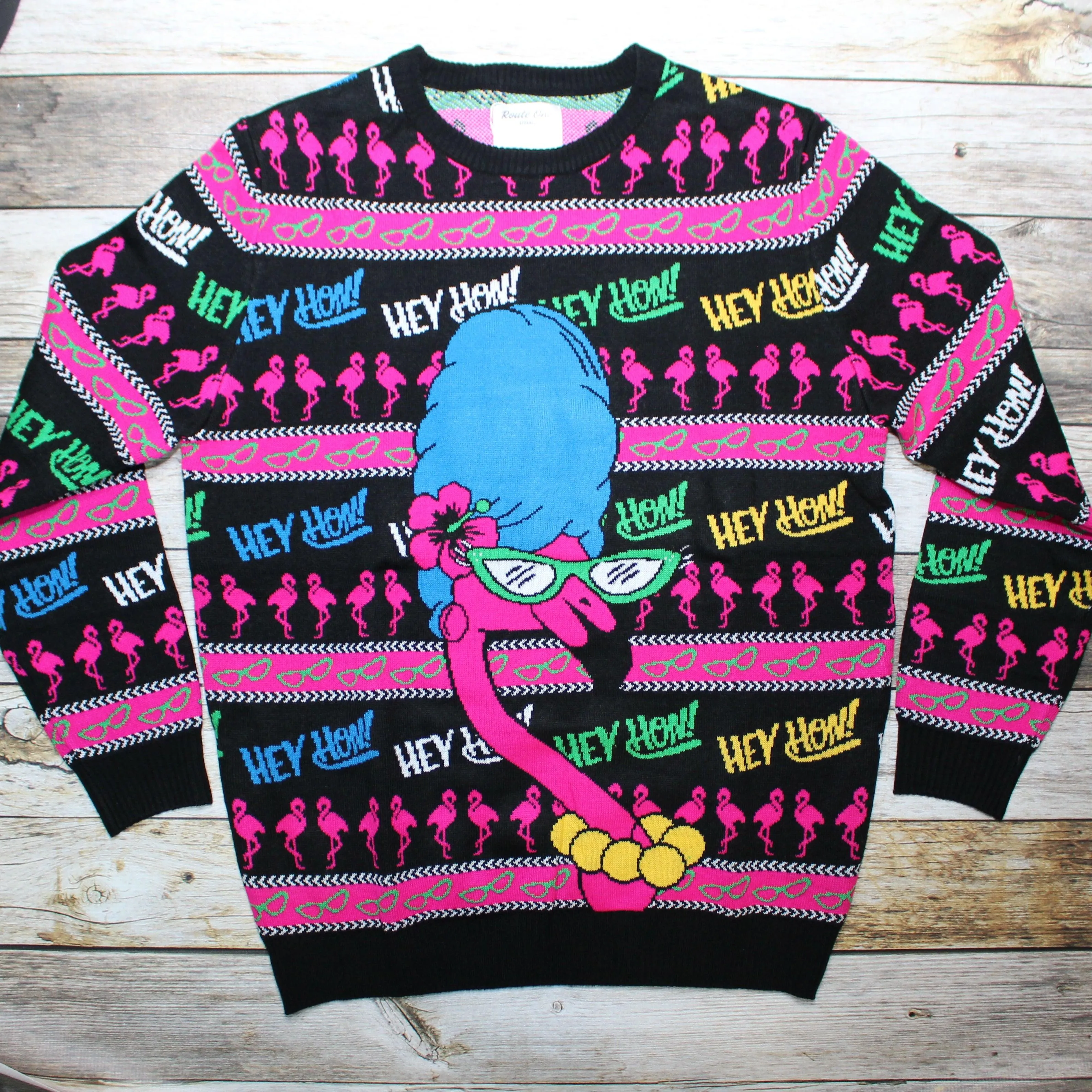 Hon Flamingo (Black) / Knit Sweater