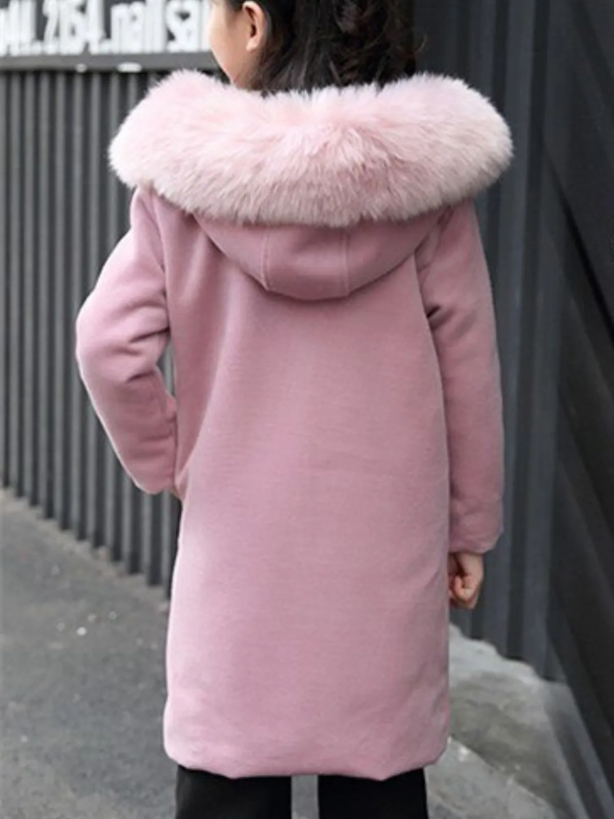 Icy Glam Fur Hood Winter Coat