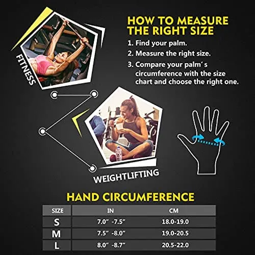 ihuan Breathable Weight Lifting Gloves: Workout Gloves for Men and Women Gym Gloves with Wrist Support | Enhance Palm Protection | Extra Grip for Fitness | Lifting | Training | Rowing | Pull-ups……