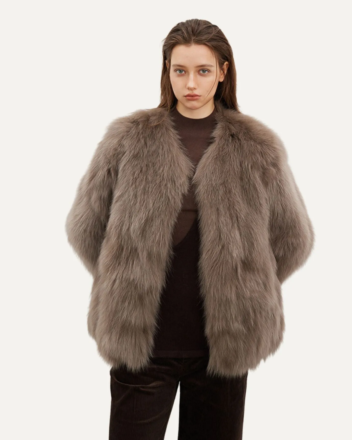 Jasmine Fox Fur Night Coat