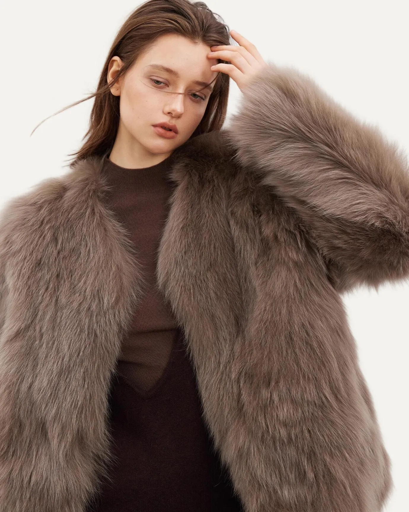 Jasmine Fox Fur Night Coat