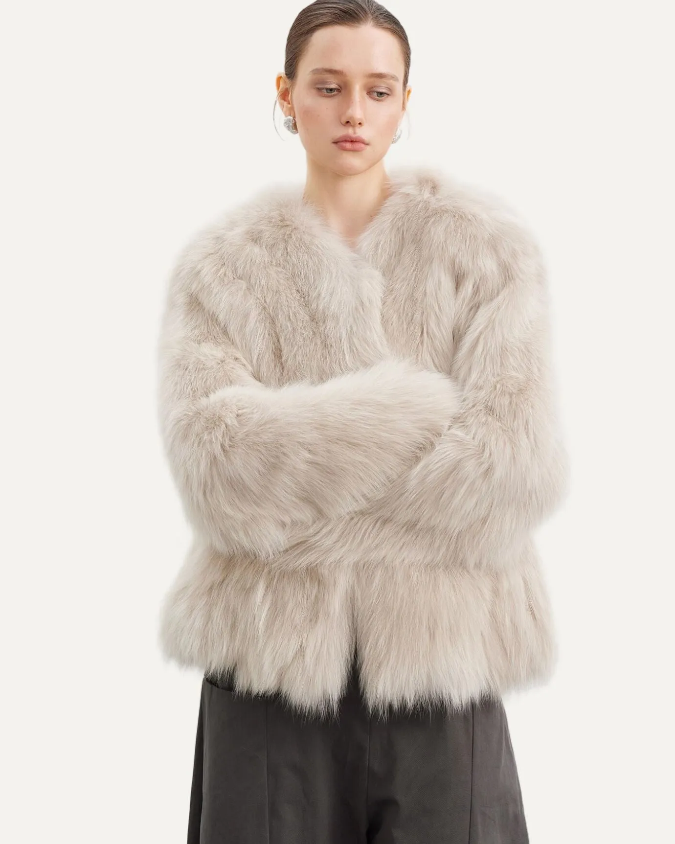 Jasmine Fox Fur Night Coat