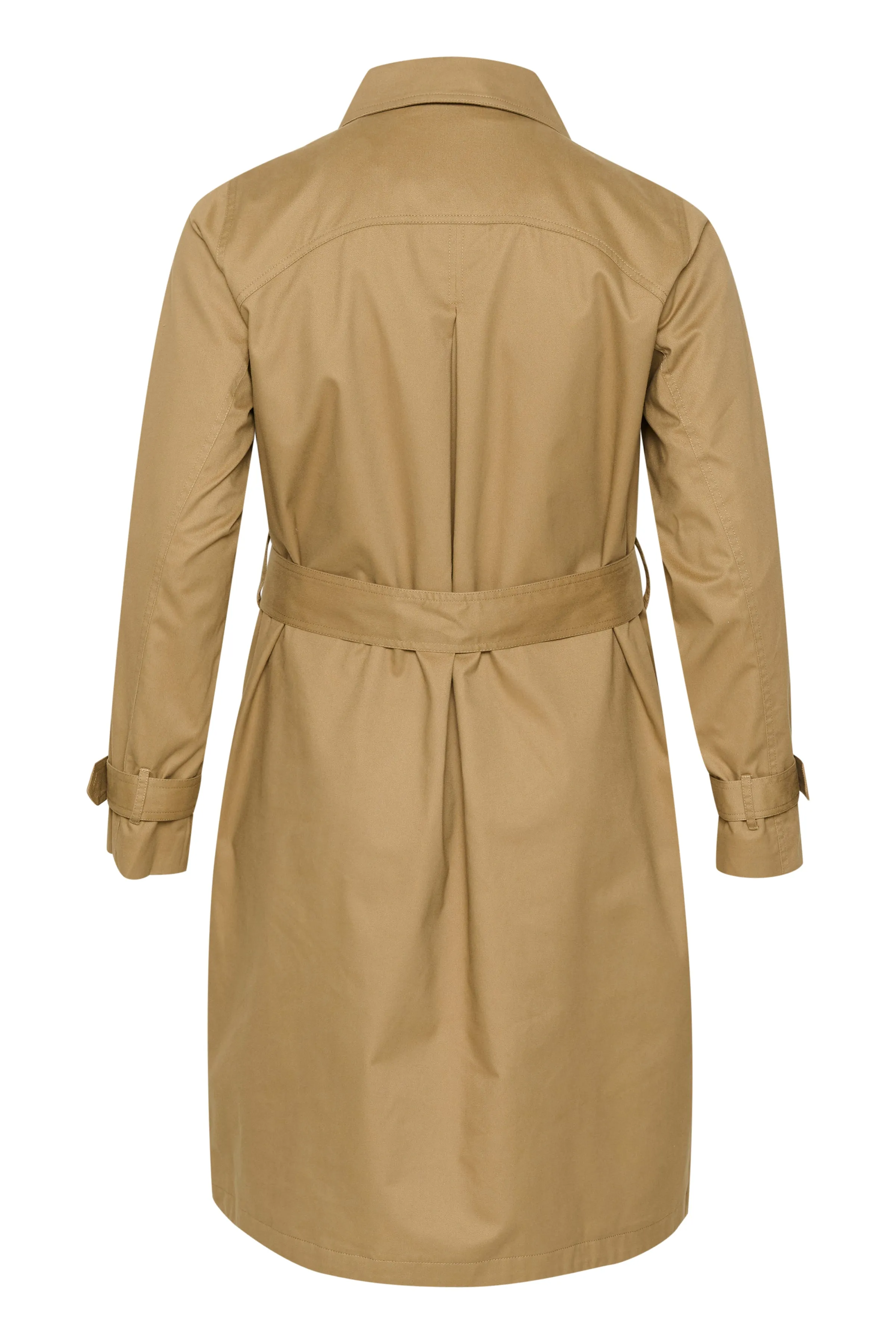 Kaffe Curve Hella Trench Coat in Tan