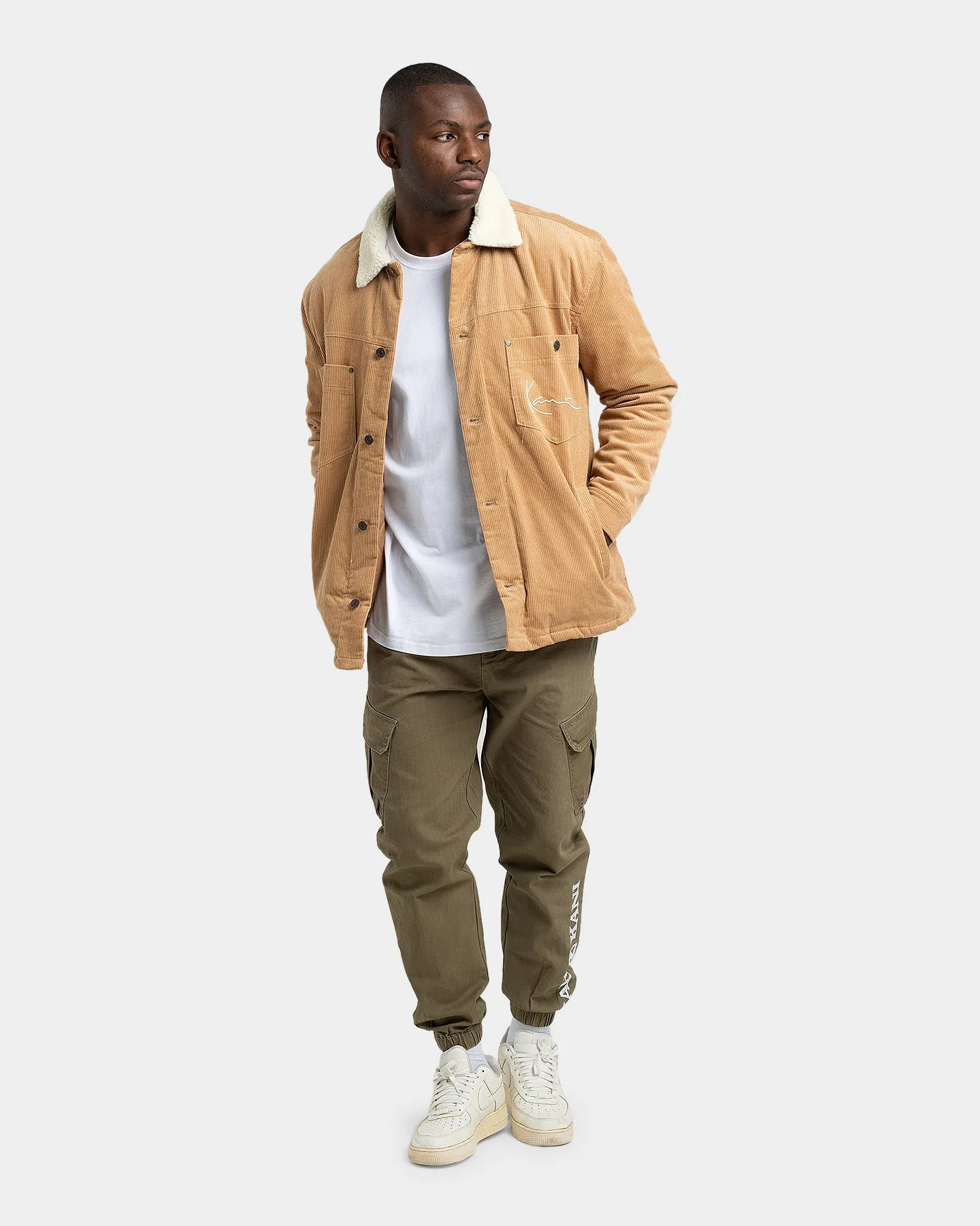 Karl Kani Corduroy Shirt Jacket Sand