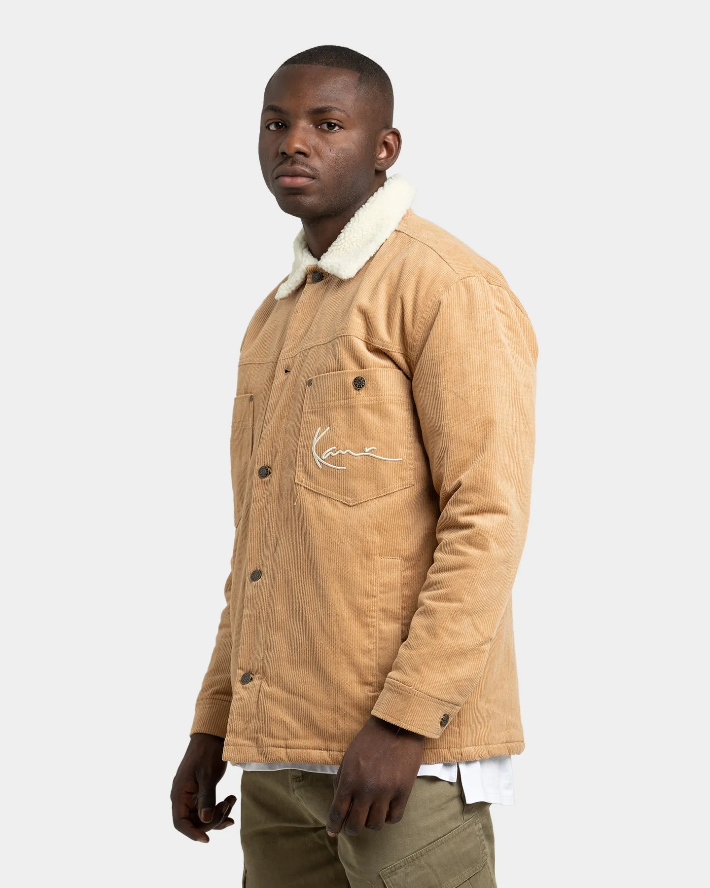 Karl Kani Corduroy Shirt Jacket Sand