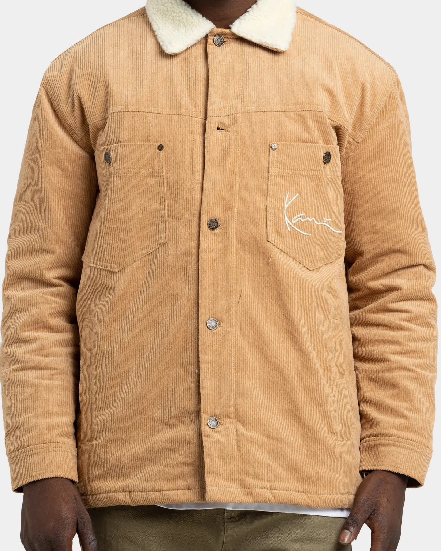 Karl Kani Corduroy Shirt Jacket Sand