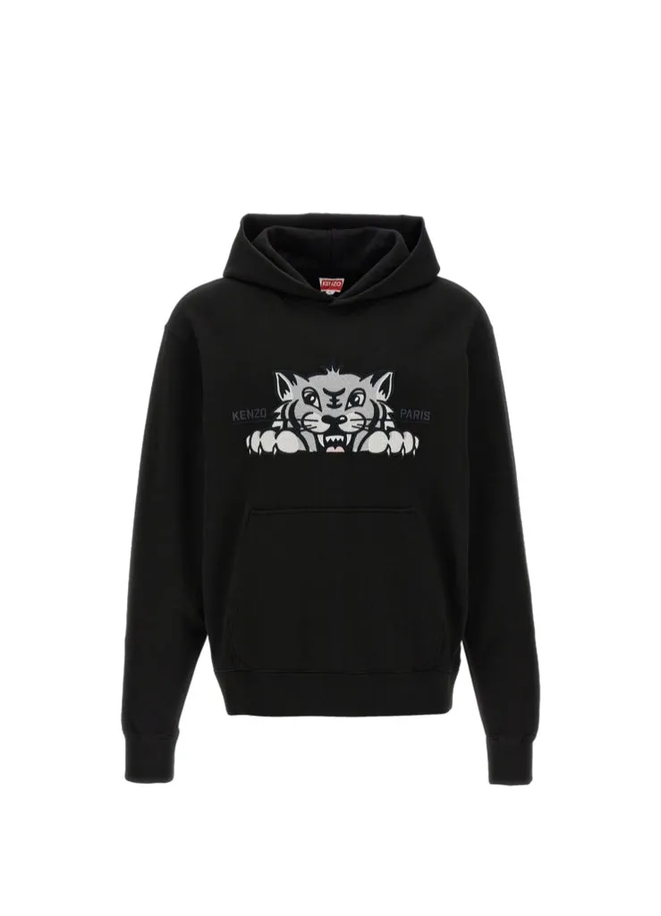 Kenzo Happy Tiger Embroidered Hoodie