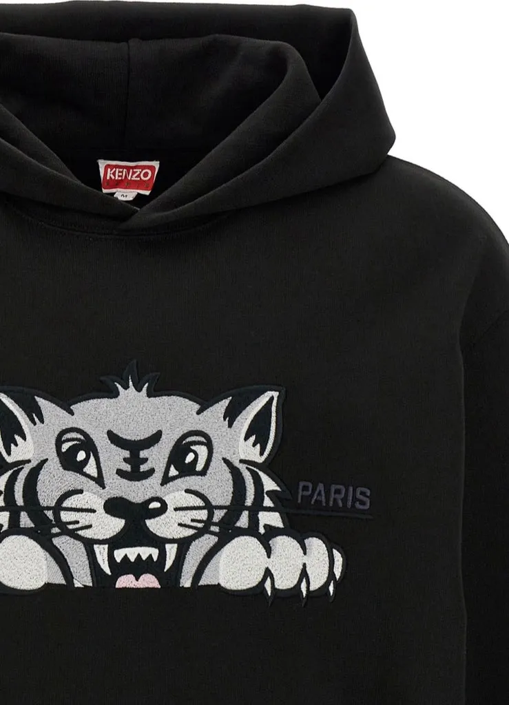 Kenzo Happy Tiger Embroidered Hoodie