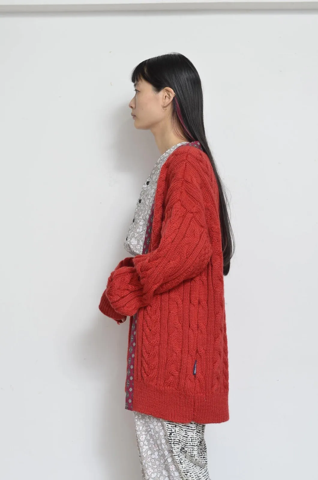 KNIT C/D_D/RED