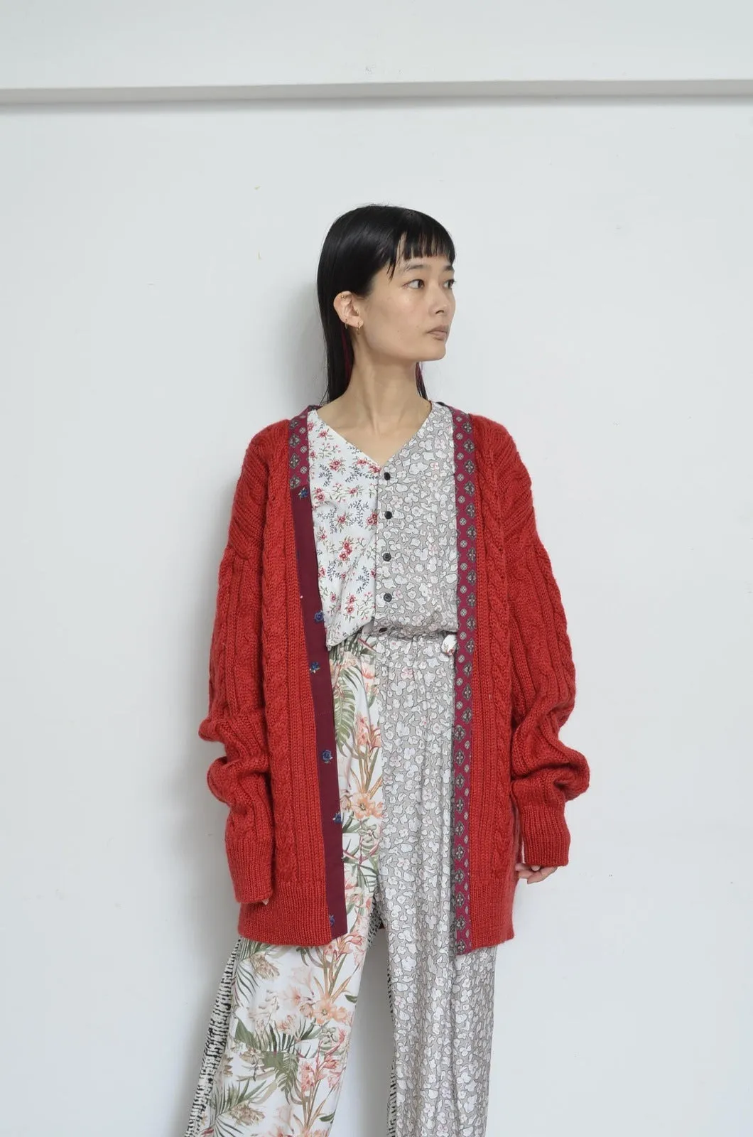 KNIT C/D_D/RED