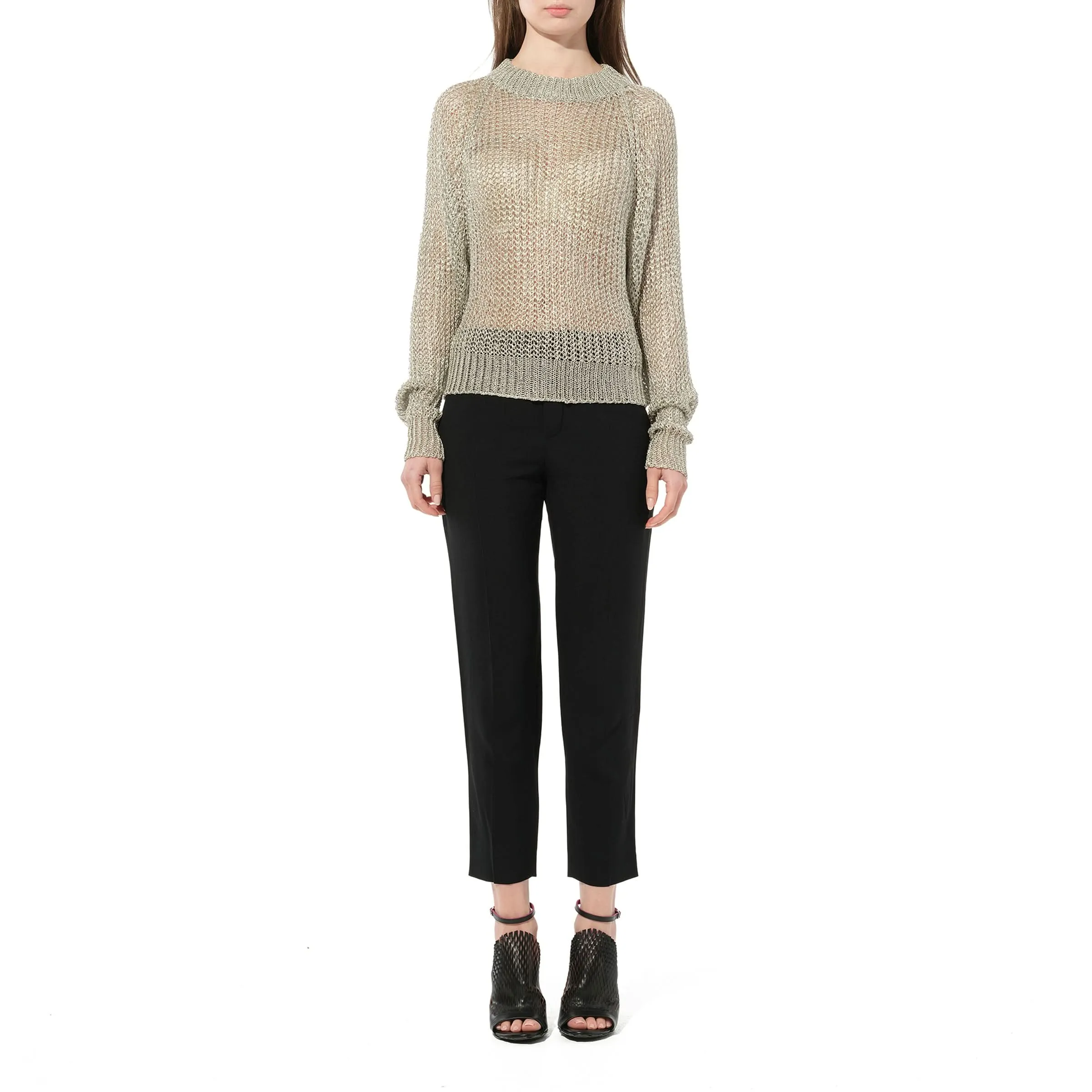 Knit Jumper in Silver