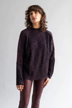 Knit Jumper with Zip Sleeve Detail