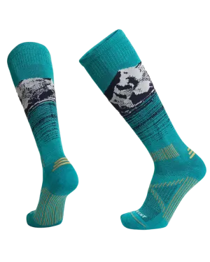 Le Bent Elyse Saugstad Targeted Cushion Snow Sock - Teal