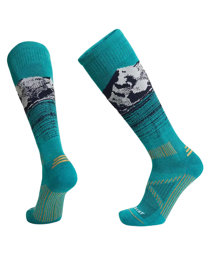 Le Bent Elyse Saugstad Targeted Cushion Snow Sock - Teal