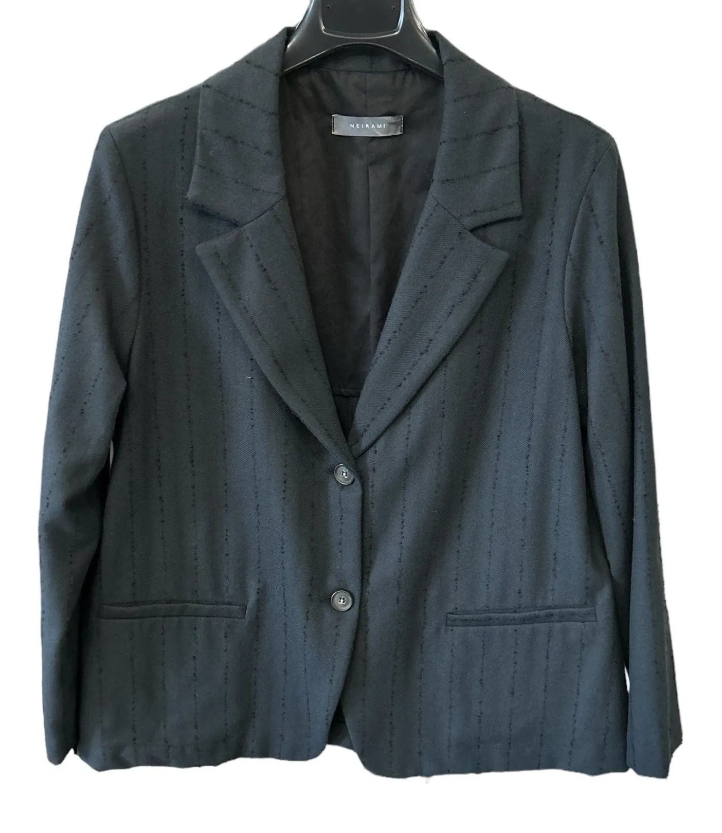 Leonard Blazer Pinstripe Black/Black