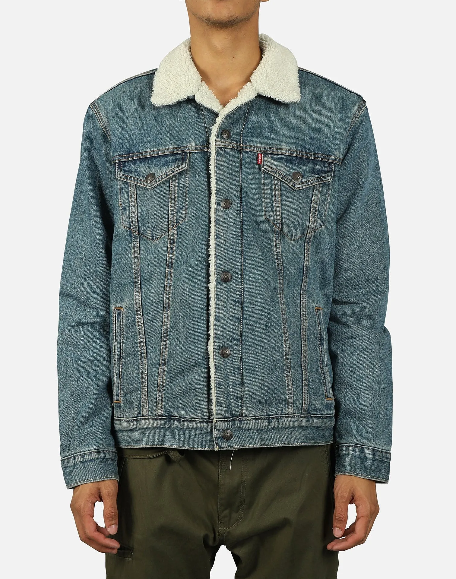 Levi SHERPA TRUCKER DENIM JACKET