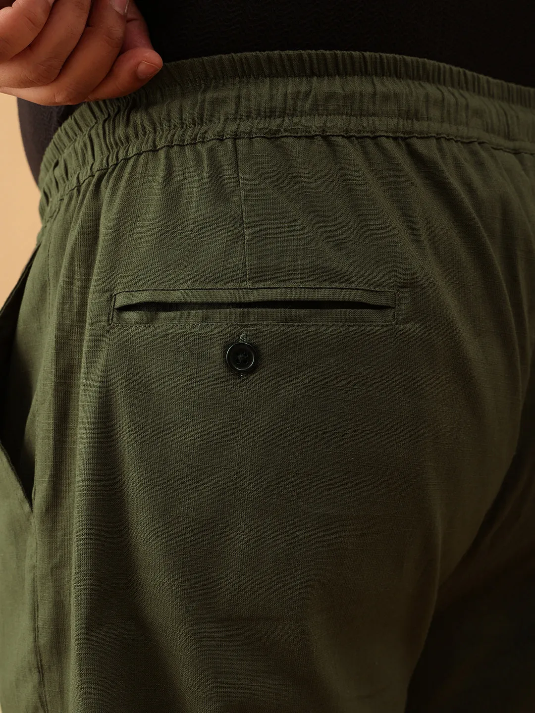 Linen Strectable Pants