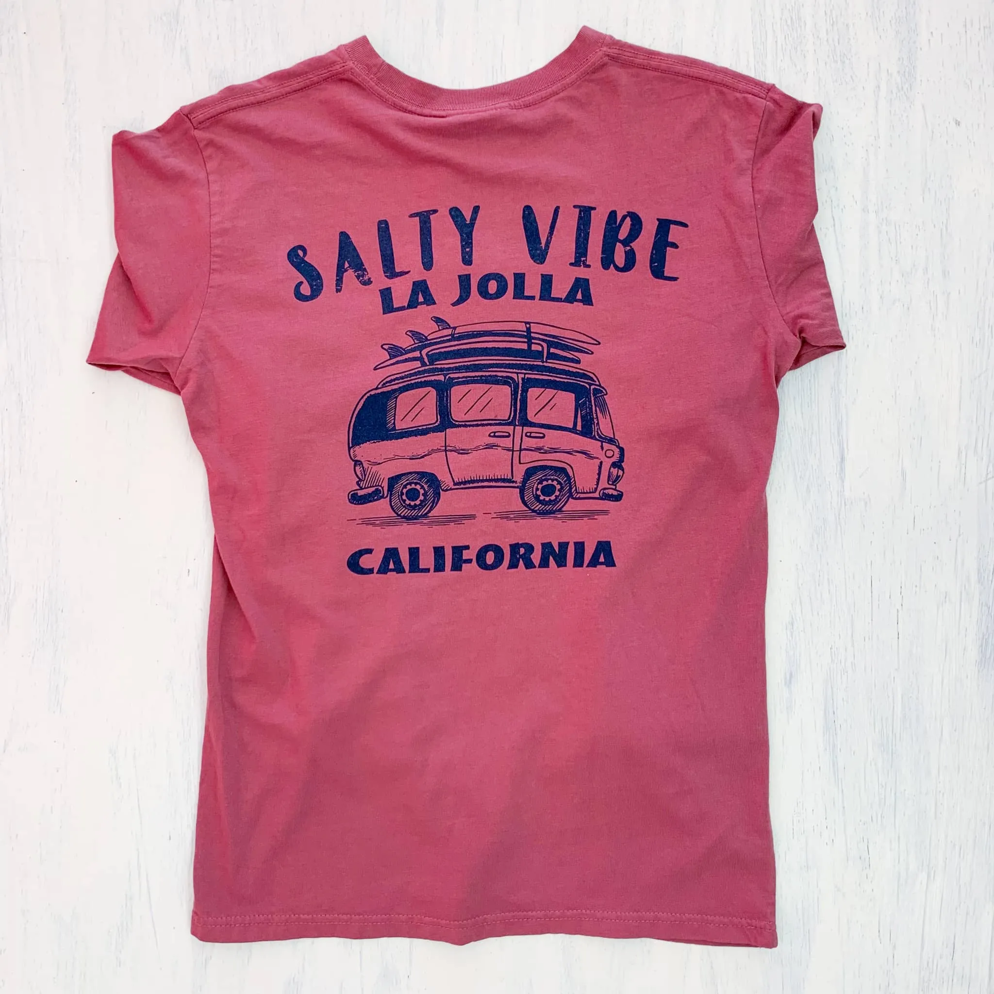 LONGSLEEVE T-SHIRT with LA JOLLA CALIFORNIA Stay Salty (berry)